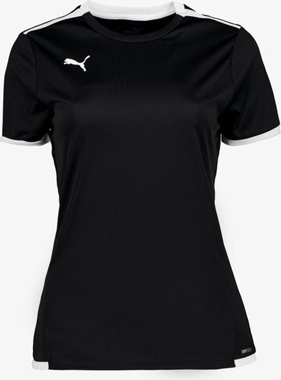 Puma Teamliga Jersey - Dames Voetbal T-shirt - Zwart - Maat XL