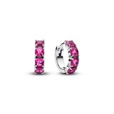 Pandora 293851C02 - Pink Hoop Earrings - Oorbellen
