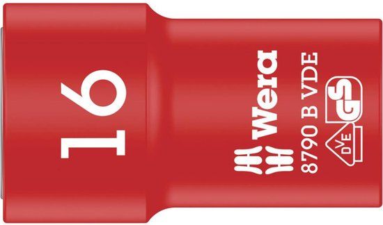 Wera - 8790 B VDE Zyklop - Geïsoleerde dop - 16x46mm