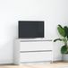 Maison Exclusive - meuble TV, blanc, 80x35x54 cm, en panneaux de particules