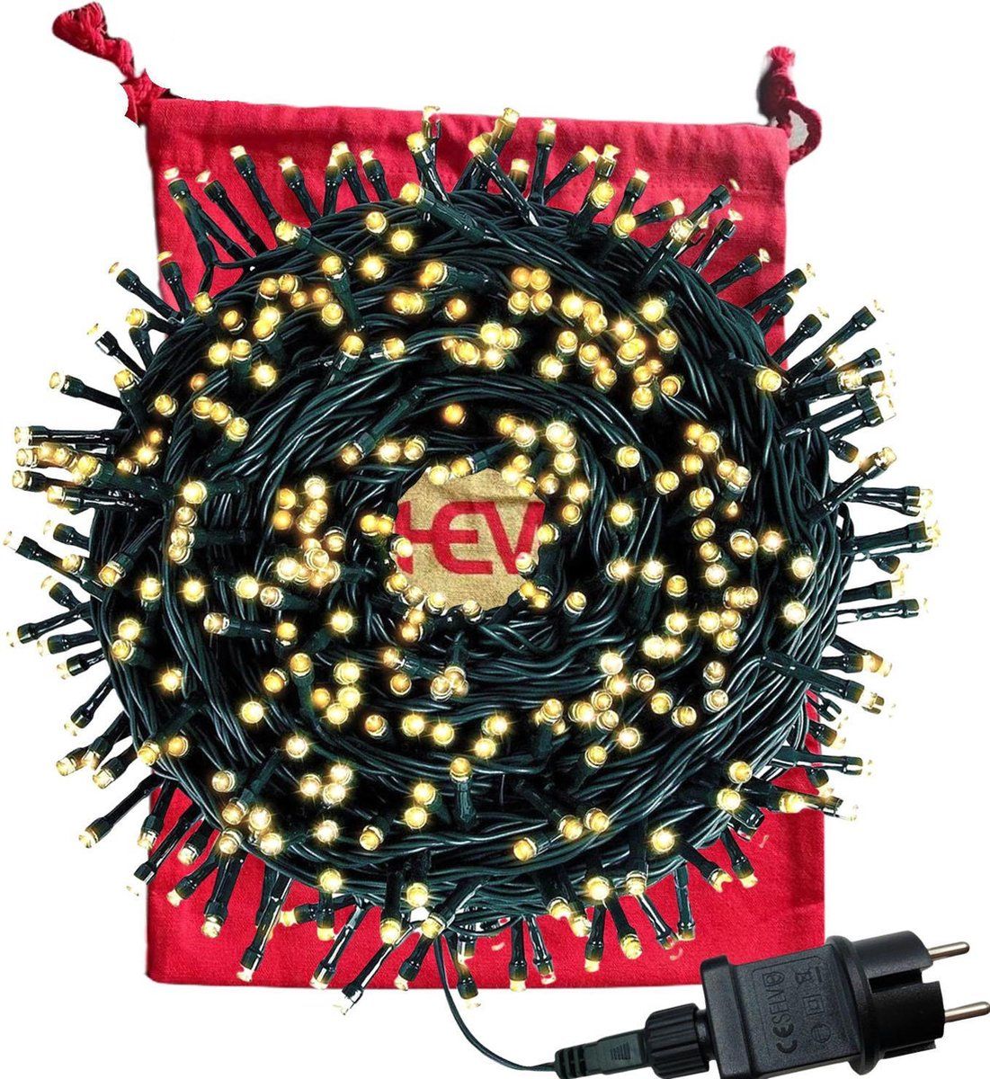 DecorativeLIghting LED Kerstverlichting buiten & binnen - 1000 lampjes - Warm wit