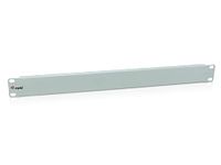 Equip Blende 19" 1HE RAL 9005 zwart 1 HE lichtgrijs