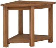 vidaXL Badkamer Bijzettafel Naturel 45 x 45 x 46 cm Massief Teakhout