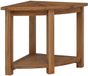 vidaXL Badkamer Bijzettafel Naturel 45 x 45 x 46 cm Massief Teakhout