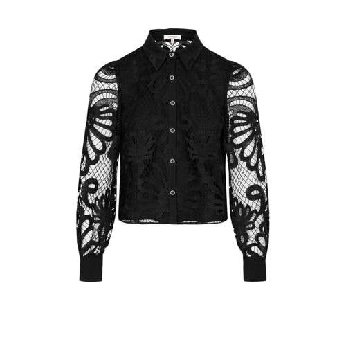 Morgan Semi-Transparante Blouse - Zwart