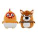 BANDAI PK34211 Omkeerbaar pluche dier, 2 in 1, De boerderij van Zenon, Bartolito en Beto, 25 cm, zacht pluche dier, meerkleurig