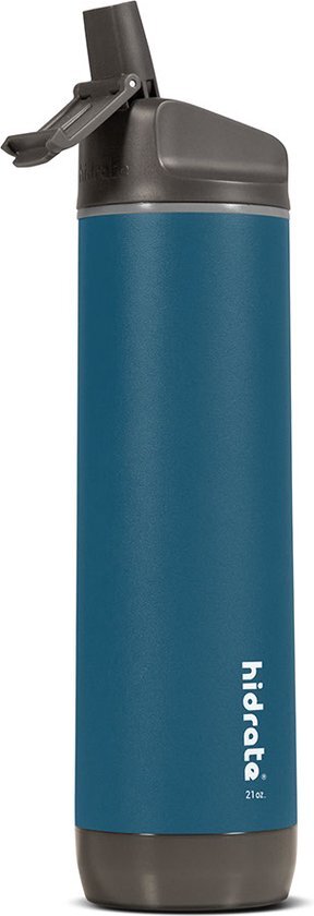 Hidrate Spark Steel Smart Waterfles - 620 ml - Straw - Deep Blue