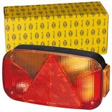 HELLA 2VB 998 232-211 Achterlicht - Gloeilamp - 12V - Opbouw/Geschroefd - Lenskleur: Wit / Rood - Stekker: Afscherming stekkercontact - links - Aantal: 1
