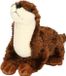 Uni Toys Knuffeldier Otter - zachte pluche stof - bruin - 16 cm
