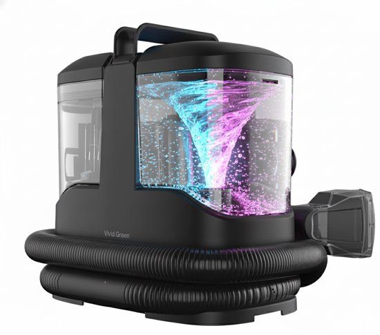 Vivid Green FiberFresh Plus Tapijtreiniger - 450W - 1L - 5 Opzetstukken - Matzwart