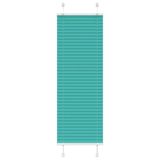 VidaXL Plissé rolgordijn 40x150 cm petrol groen