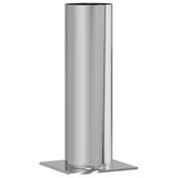 VidaXL Schoorsteenverlenging Zilver 26 x 26 x 50 cm