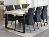 Orano table à manger rectangulaire 184 cm orme brun avec pieds en U