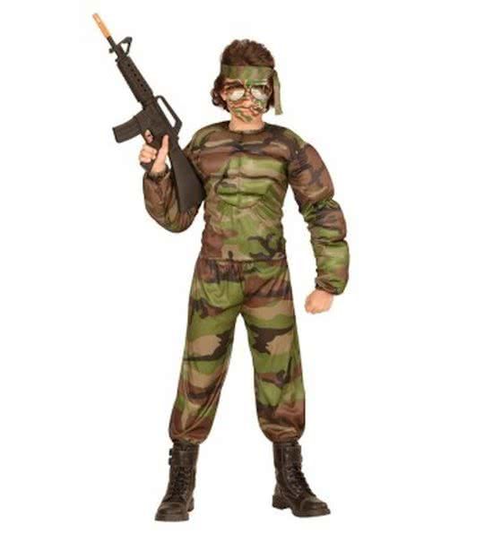 Feestwinkel Direct Super Muscle Soldaat - Maat: 158