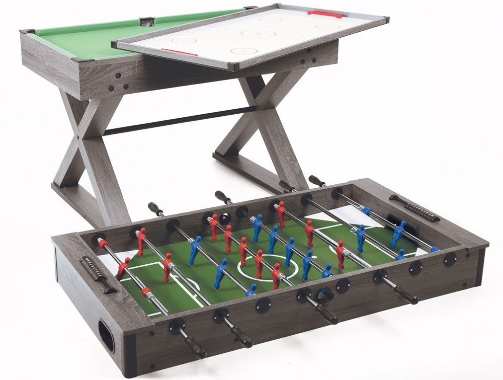 Garlando ALL in 9 Multi Speeltafel voor Volwassenen - Multispeltafel met Tafelvoetbal, Airhockey, Pooltafel, Bowling, Sjoelen, Backgammon, Schaken en Dammen