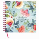 Comello Agenda - 2027 - Familie - Floral Balloon - 6pers. - 17mnd. - Harde kaft - 19x20,5cm