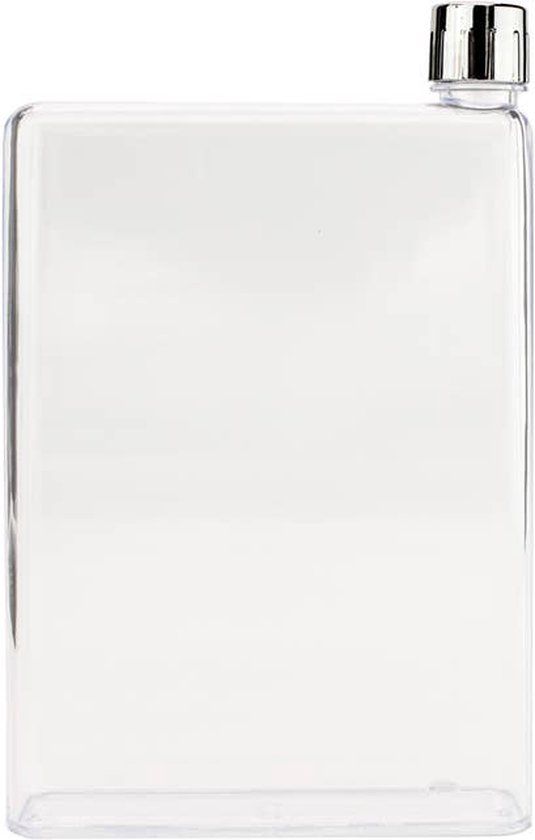 Winkee Platte Waterfles (750 ml) - Transparant