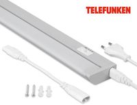 Telefunken Led-onderbouwlamp, draaibaar, 54,5 cm, keuken, led-strip, keukenkast, werkplaatslamp, lichtkleur instelbaar via soepschakelaar, 6,5 W, 720 lm, grijs