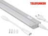 Telefunken Led-onderbouwlamp, draaibaar, 54,5 cm, keuken, led-strip, keukenkast, werkplaatslamp, lichtkleur instelbaar via soepschakelaar, 6,5 W, 720 lm, grijs