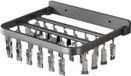 Aluminium étagère murale pour chaussettes, avec pinces en caoutchouc souple, adapté pour sécher des chaussettes, des serviettes et des sous-vêtements