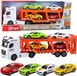 LEAN TOYS Lora Truck-sleepwagenset 4 voitures, portes ouvrantes, sons lumineux - UNI