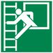 Pikt-o-Norm Pictogram Vluchtladder 20x20cm - polypropeen