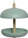 Decoris Vogel voedersilo hangend - bamboe hout - turquoise - 21 x 25 cm