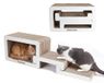 Gimars Drievoudig multifunctioneel rond kattenkrabbord MZB13