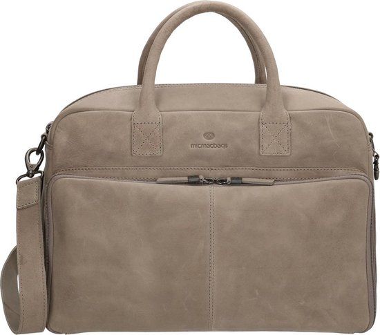 Hide & Stitches Malmö Luiertas - Grijs - 100% Leer