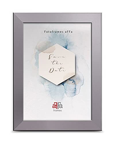 aFFa frames aFFa-frames, Hekla, MDF fotolijst, onderhoudsvriendelijk, rechthoekig, met acrylglas front, zilver, A4, 21x29.7cm