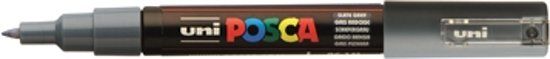 Uni Posca uni-ball Paint Marker op waterbasis PC-1MC leigrijs