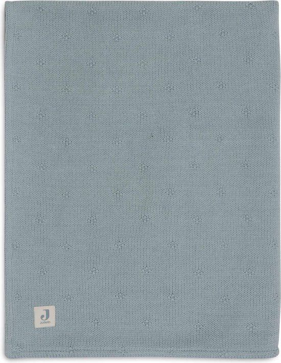 Jollein Deken Ledikant 100x150cm Cosy Knit Sea Green/Velvet