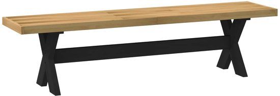 vidaXL Eetbank NOAIN 160 x 41 x 45 cm Massief grenenhout Naturel