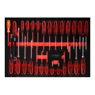 KS Tools Screwdriver Set in Foam Inlay, 27 pcs