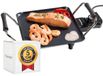 Merkloos Grillplaat elektrisch - Teppanyaki tafelgrill - 1000 W - Antiaanbaklaag - Zwart