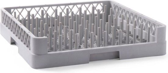 HENDI Vaatwaskorf voor trays – 500x500x100 mm – Blauw