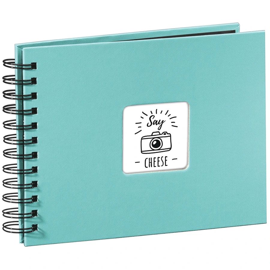 Hama Fine Art Turquoise Spiral Photo Album - 50 Black Pages - 10x15 cm