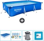 Bestway Rechthoekig Steel Pro Zwembad - 300 x 201 x 66 cm - Blauw