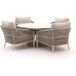 Bellagio tuinmeubelen Bellagio Mineo/La Fonte ø150cm low dining tuinset 5-delig