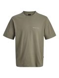 Jack & Jones T-shirt Jprblaowen Ss Branding Tee Sn 12292397 Smokey Olive Mannen Maat - XL