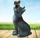 Bol Katzendekoration für draußen: niedliche Katze Schmetterling Ornamente für Gartendekoration, wasserdichte Kunstharz Tierskulptur für Hausdekoration Bastelgeschenke Hochzeitsgeschenk