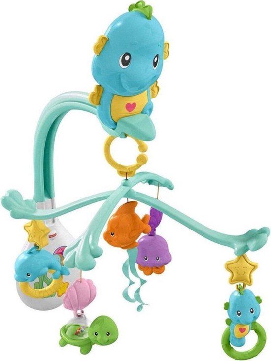 Fisher-Price 3-in-1 Zeepaardjes Muziekmobiel - Divers