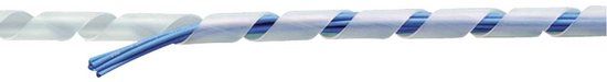 Tru Components 1593153 TC-KSR24BK203 Spiraalslang 20 tot 100 mm Zwart 10 m