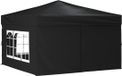 vidaXL Partytent 3x3m Zwart Inklapbaar Waterafstotend