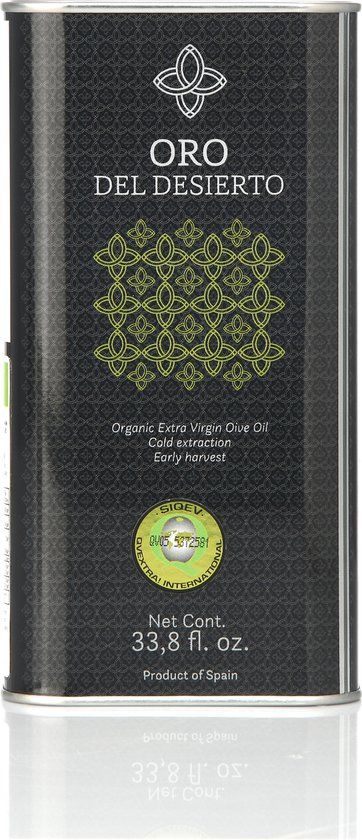 Arbequina Olijfolie Extra Virgin Bio ZACHT 1000ml