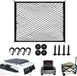 Audi Filet de coffre voiture - Filet de rangement - Organiser le coffre - Conception de filet double couche - 60x80 cm - Noir
