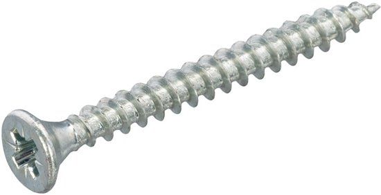 Hoenderdaal Spaanplaatschroef verzinkt platkop pz-2 4.0X12 voldraad (200)