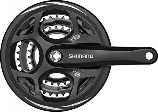 Shimano Crankstel Altus M311 7/8s 48-38-28t 175 Mm Zwart