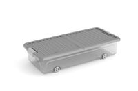 ABM Italia SpA KIS W Box Underbed L Storage Box Grey/Transparent 74x37x16.5cm