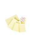 KORES N46100 Zelfklevend notitiepapier geel rechthoek papier 10x7,5cm